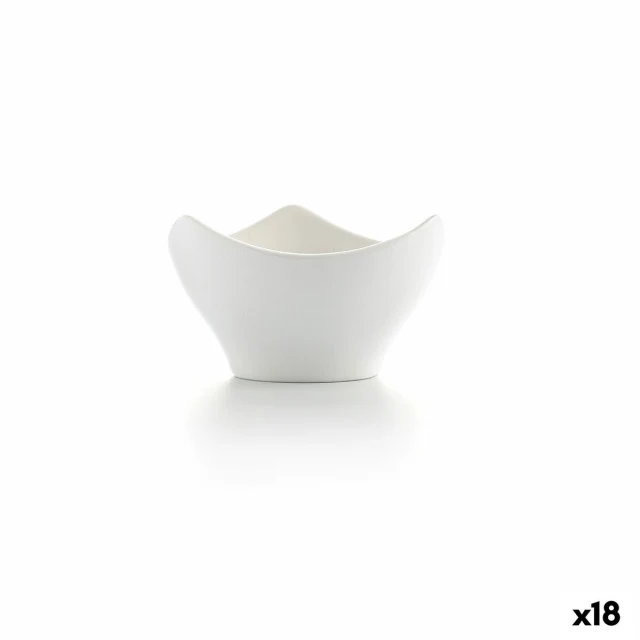 Bowl Alaska Mini 9 x 5,6 x 4,3 cm Ceramic White (18 Units)