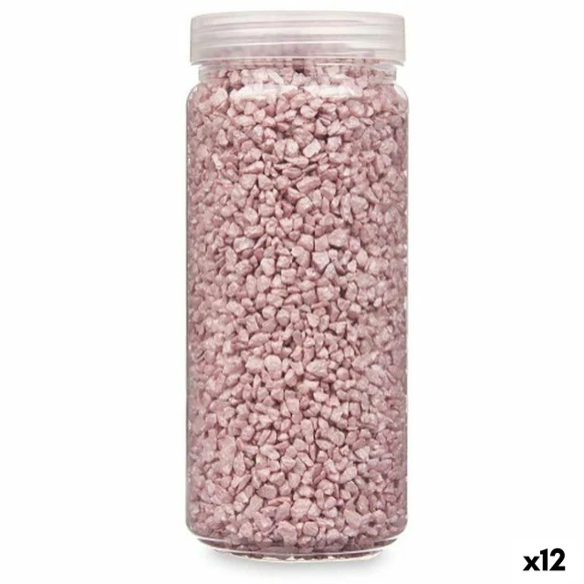 Decorative Stones Pink 2 - 5 mm 700 g 6,5 x 15,5 x 6,5 cm 6,2 x 15,3 x 6,2 cm (12 Units)
