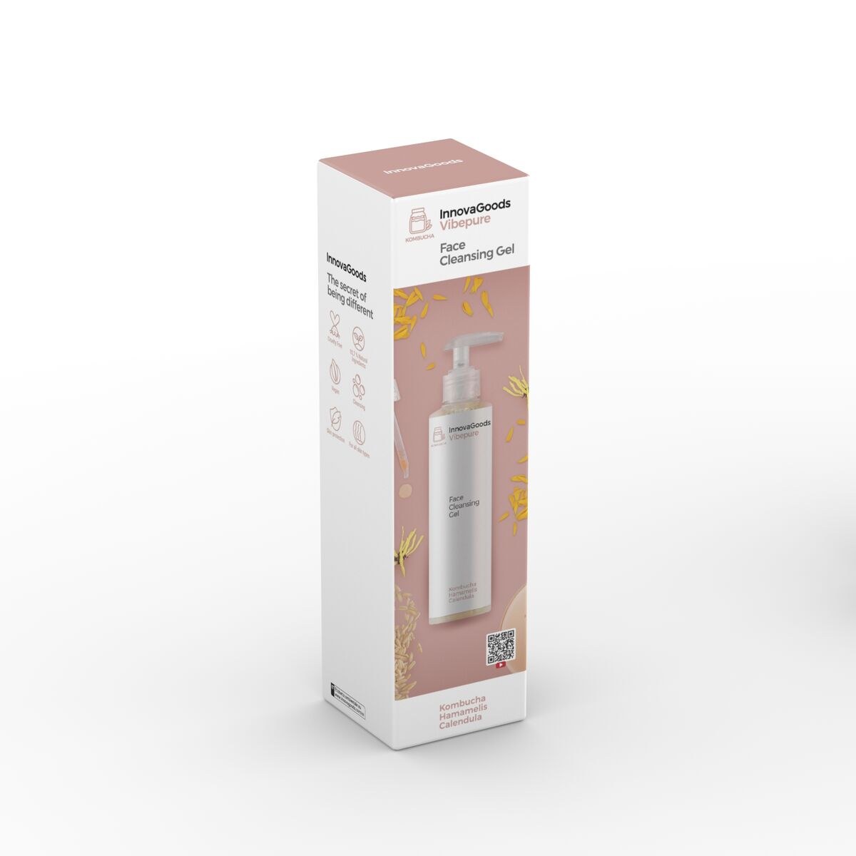 Pack Rechargeable Facial Impurity Hydrocleaner and Kombucha Facial Cleansing Gel Vibepure 200 ml