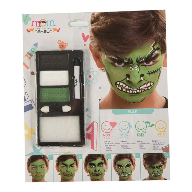 Make-Up Set Green Hulk (24 x 20 cm)