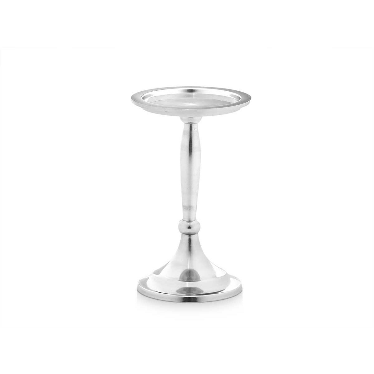 Candle Holder Silver Aluminium 11 x 12,5 x 11 cm 10 x 17 x 8,5 cm (8 Units)