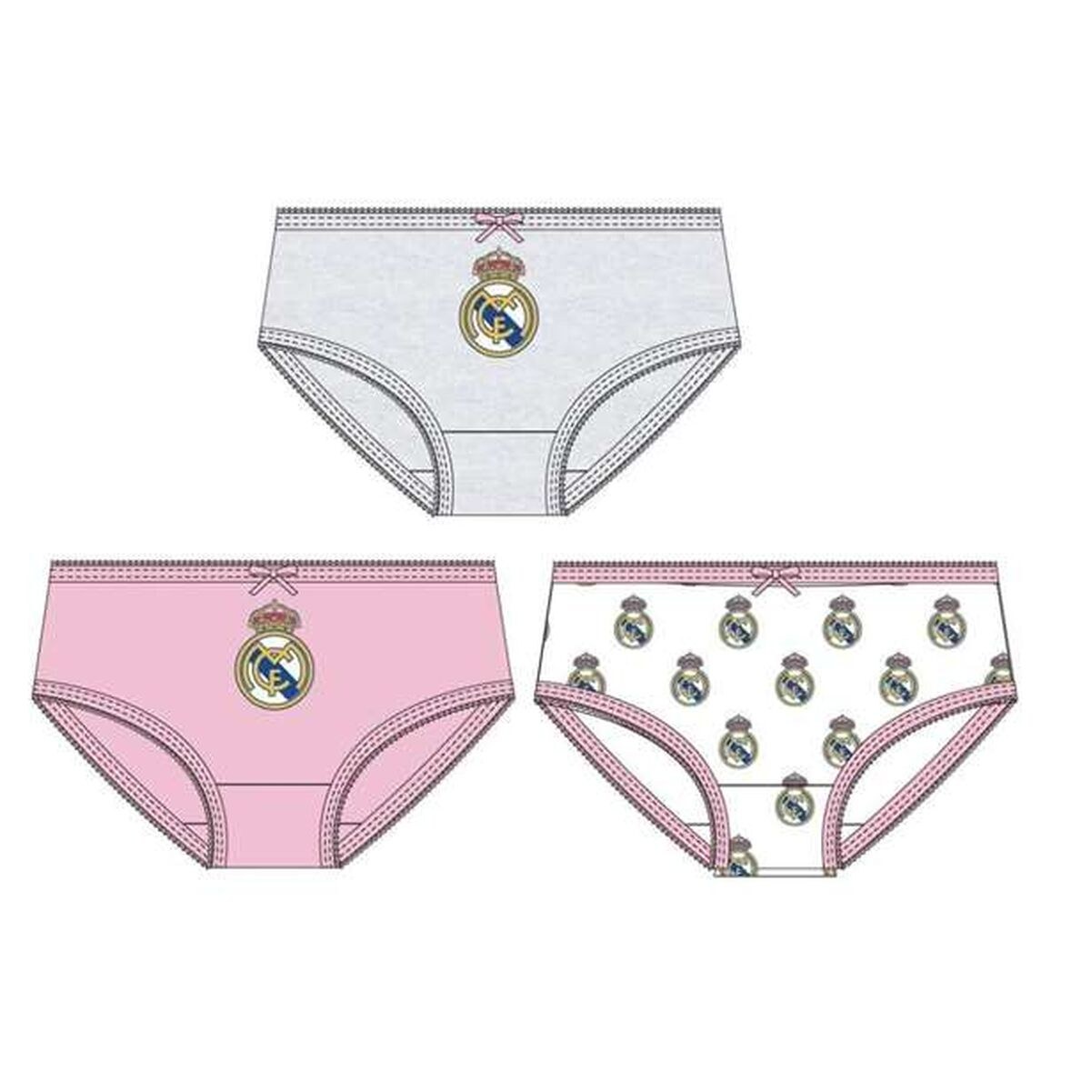 Pack of Girls Knickers Multicolour