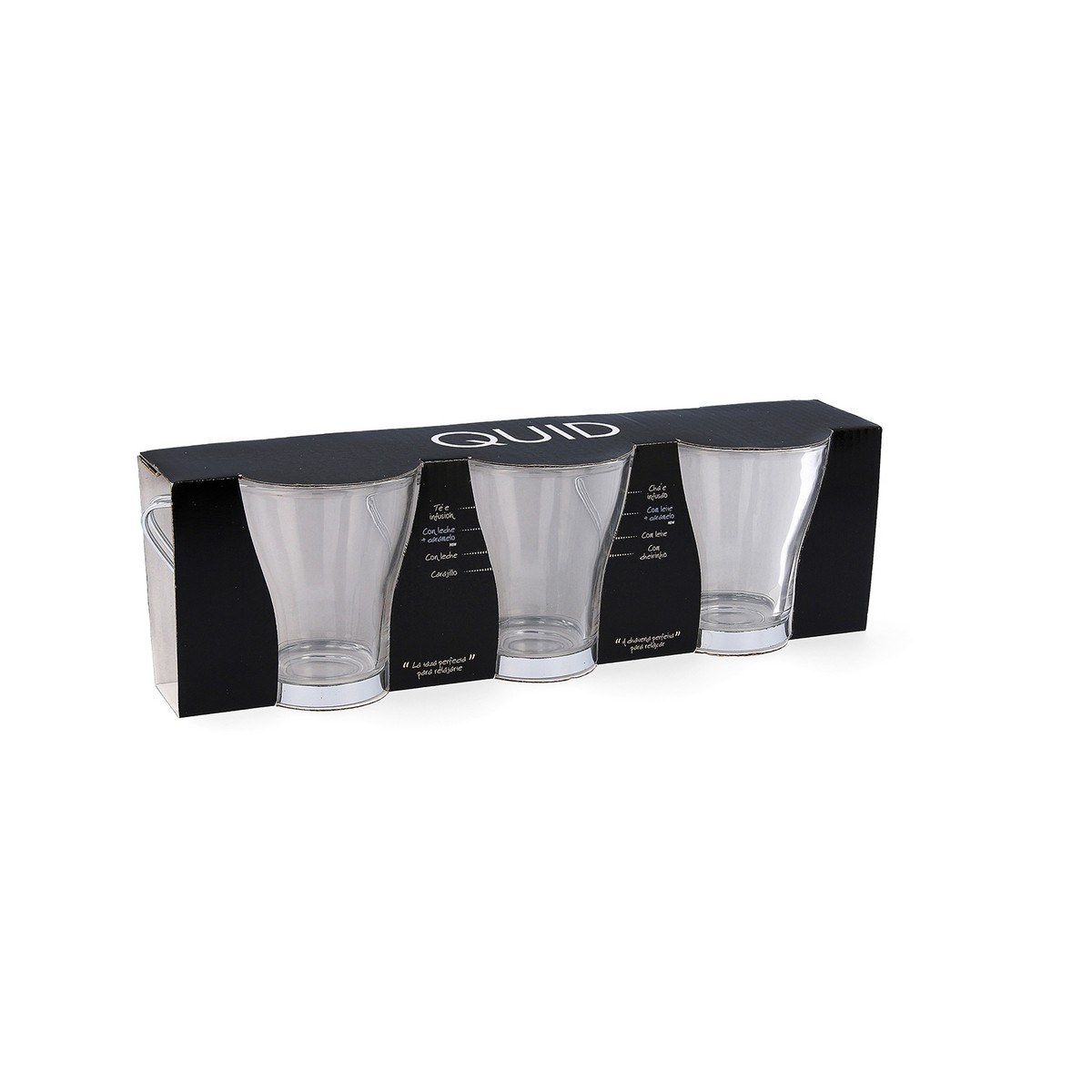 Tea and coffee cup Supreme Transparent 250 ml 3 Pieces