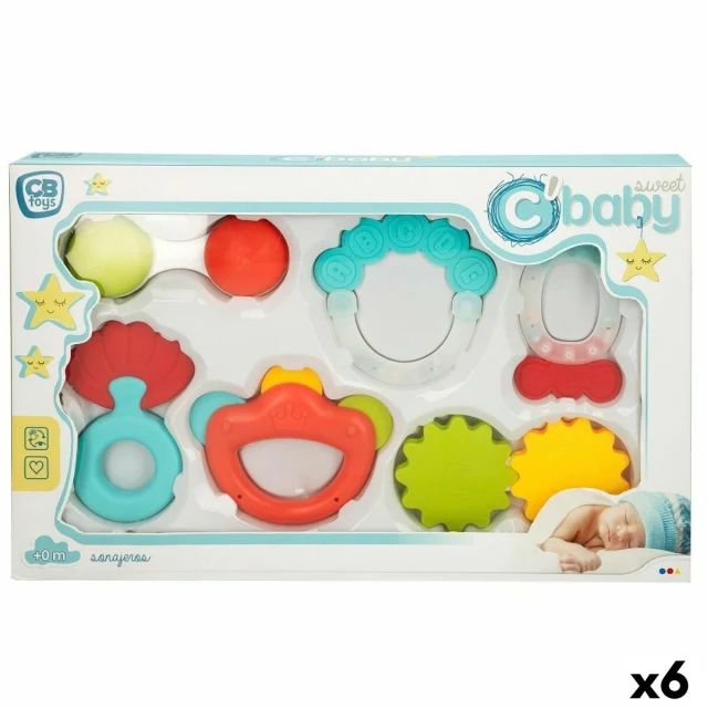 Set of rattles 6 Pieces 12,5 x 1,5 x 6,5 cm (6 Units)