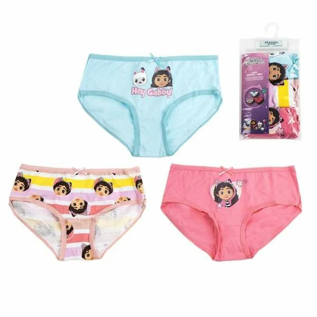 Pack of Girls Knickers Multicolour