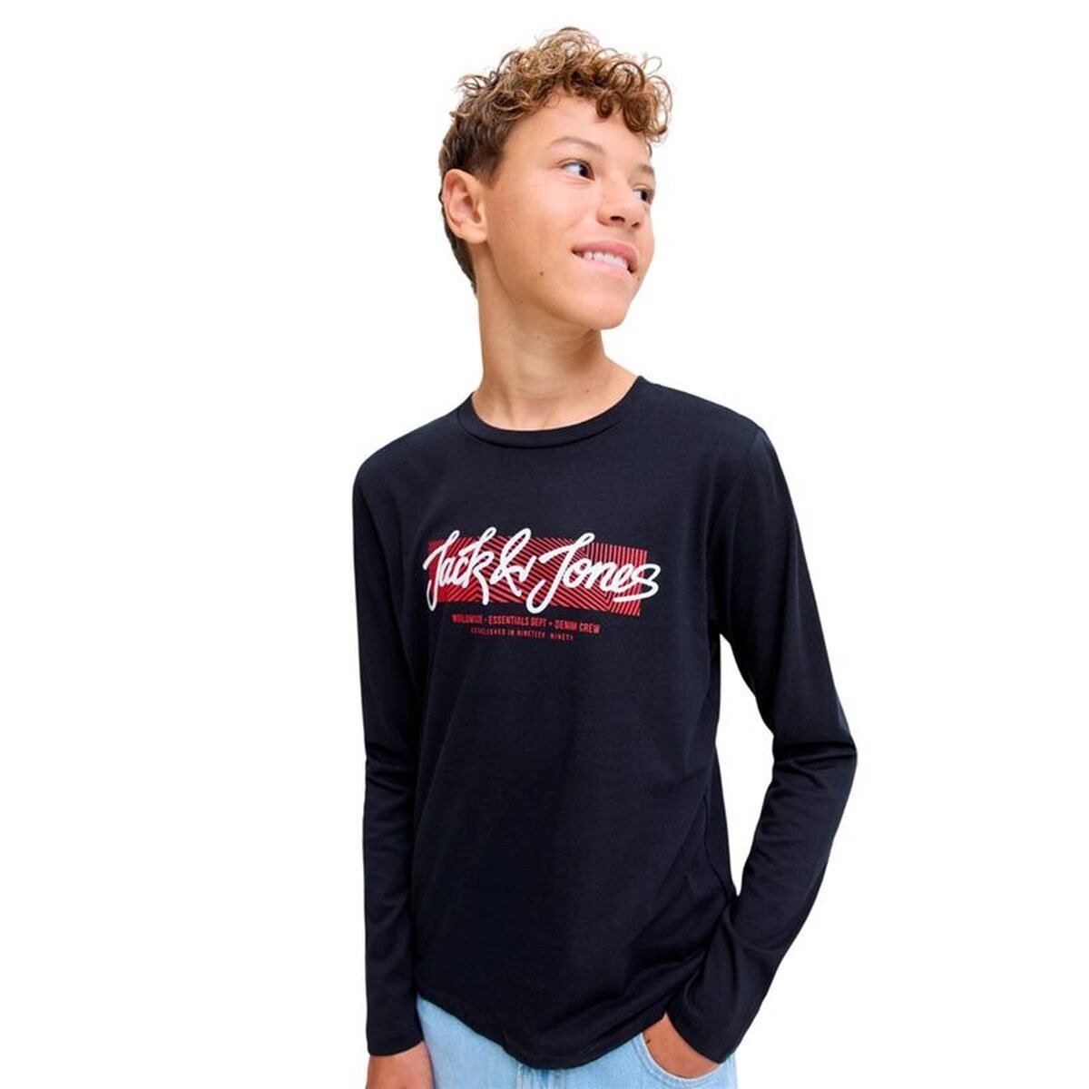 Children’s Long Sleeve T-shirt Jjurban Ls Crew Neck Sky Navy Blue