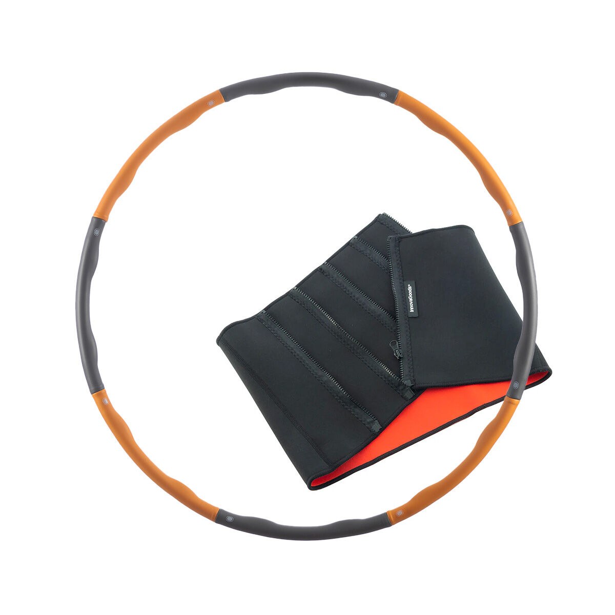 Pack Detachable Foam-covered Fitness Hoop and Sports Slimming Belt with Sauna Effect