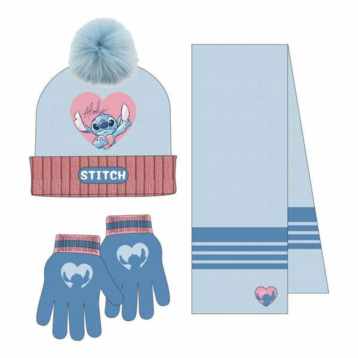 Hat & Gloves Light Blue