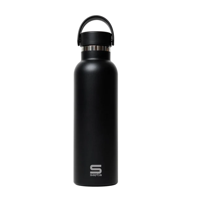 Thermal Bottle Negro Black Silicone Stainless steel