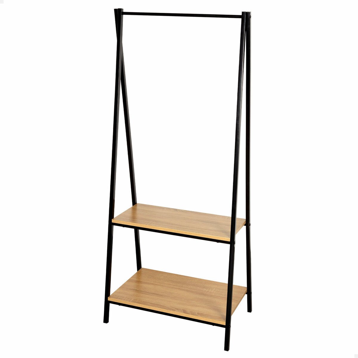Coat rack with shelf Steel Melamin Particleboard Minimalist 64 x 150 x 40 cm