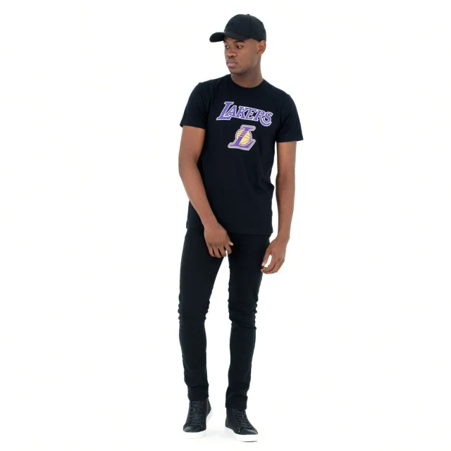 Short-sleeve Sports T-shirt NOS NBA LOSLAK 60416756 Black