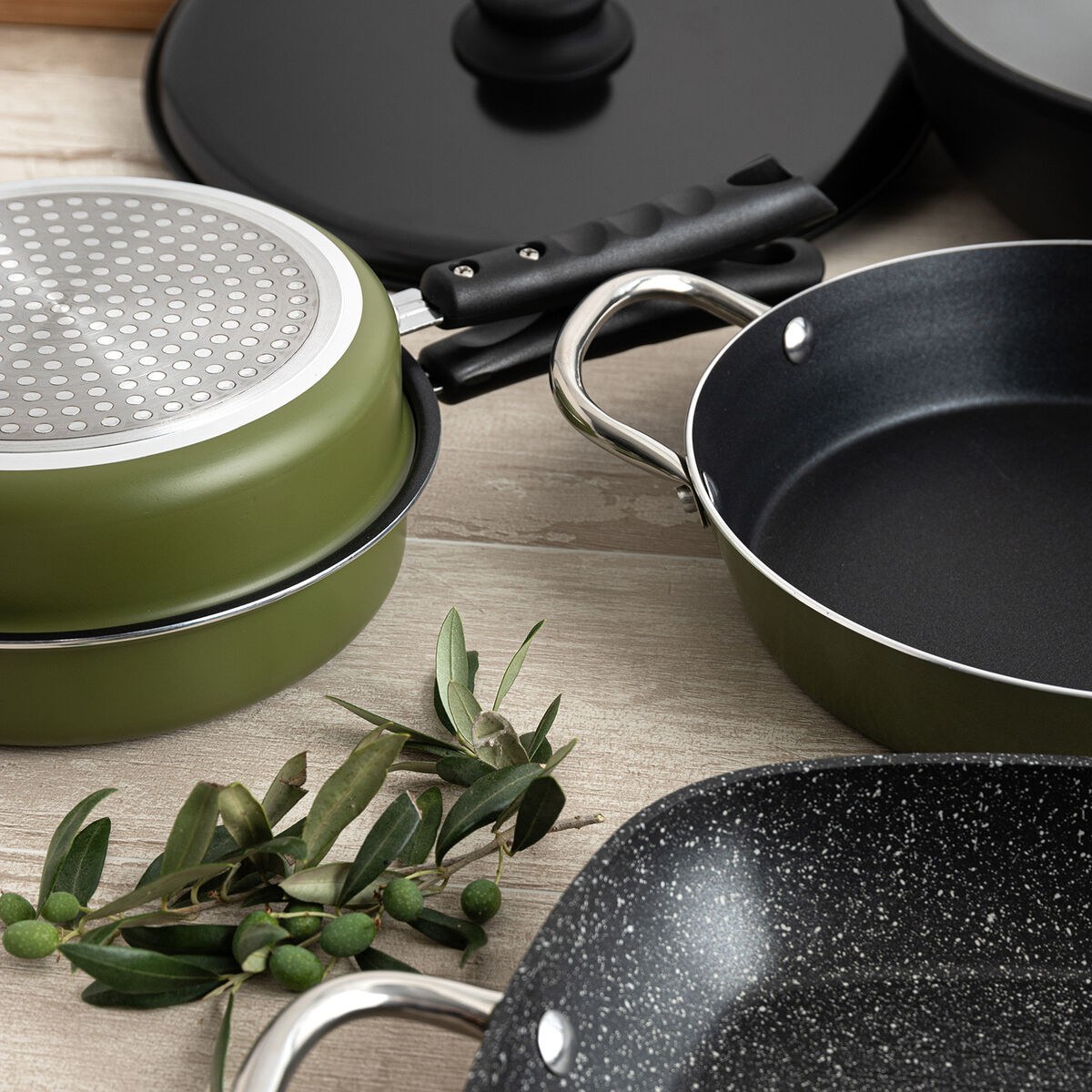 Omelette Pan Naturalia 20 cm Dark green