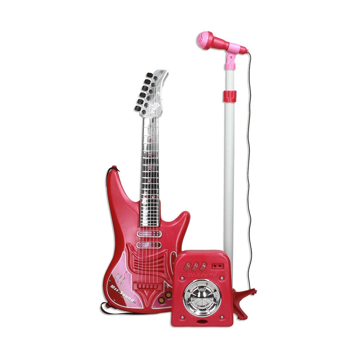 Baby Guitar Microphone Red