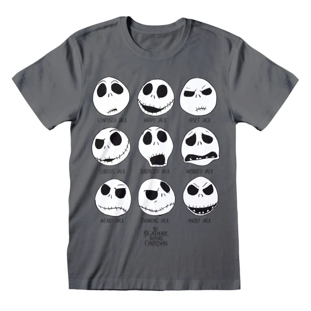 Unisex Short Sleeve T-Shirt Many Faces Dark grey