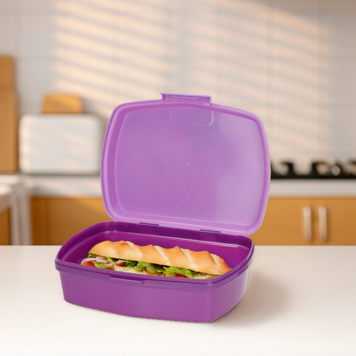 Sandwich Box 380 ml 17 x 5,5 x 13,5 cm (6 Units)