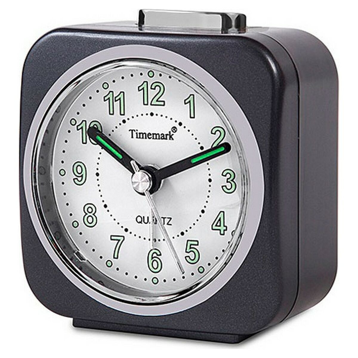 Analogue Alarm Clock Grey Silent with sound Night mode