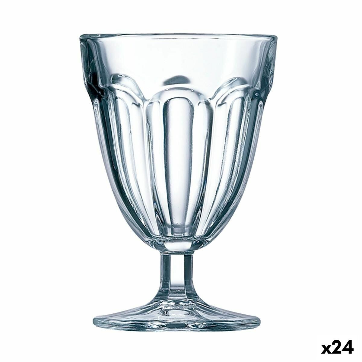 Wineglass Roman Transparent Glass 140 ml Water (24 Units)