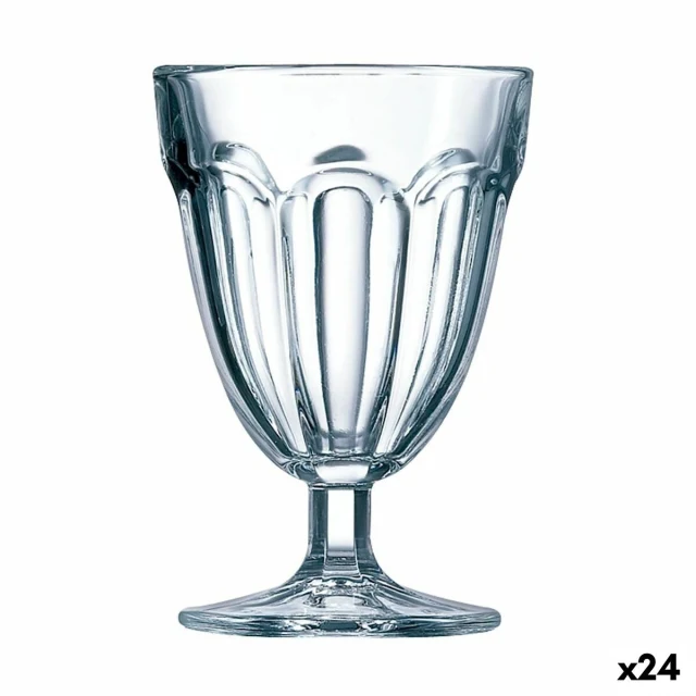 Wineglass Roman Transparent Glass 140 ml Water (24 Units)