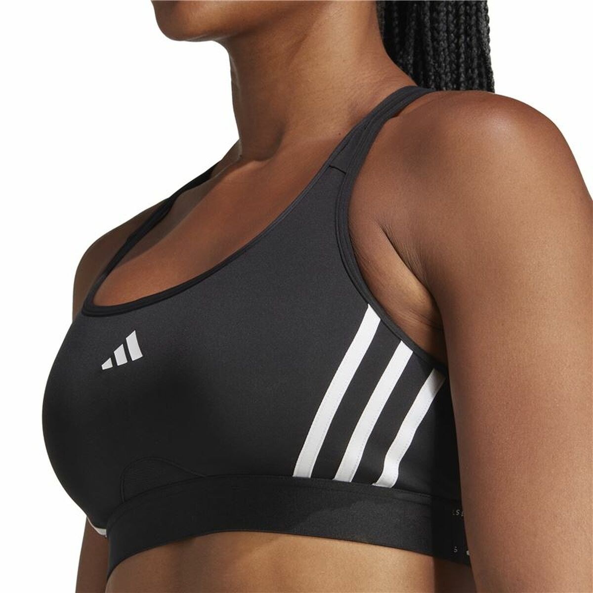 Sports Bra Essentials Powereact Mid Black