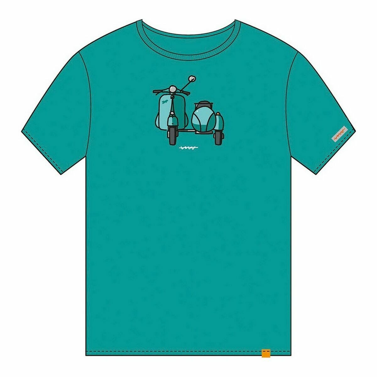 Short Sleeve T-Shirt Turquoise Sidecar