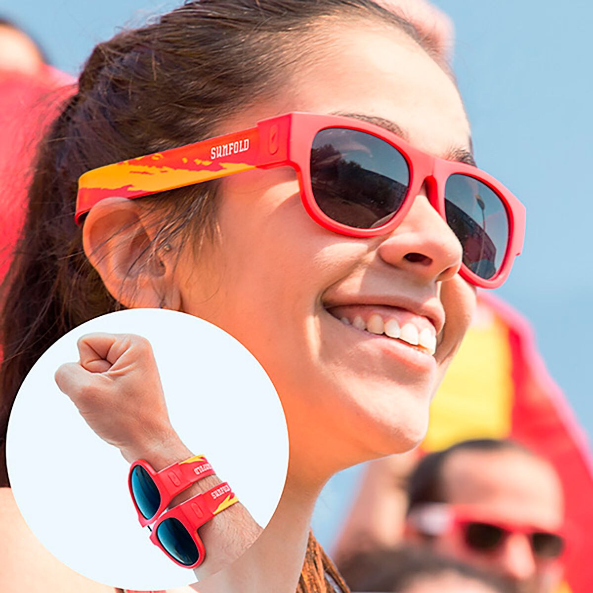 Roll-up sunglasses Spain Red