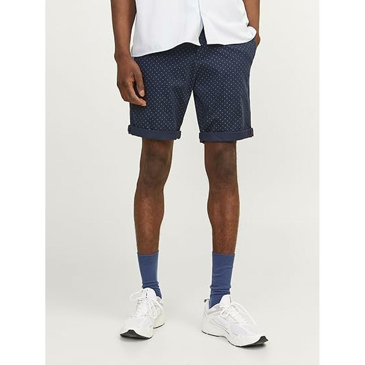 Men's Shorts JPSTBOWIE SHORTS SA PRINTED MID SN 12230336 Navy Blue