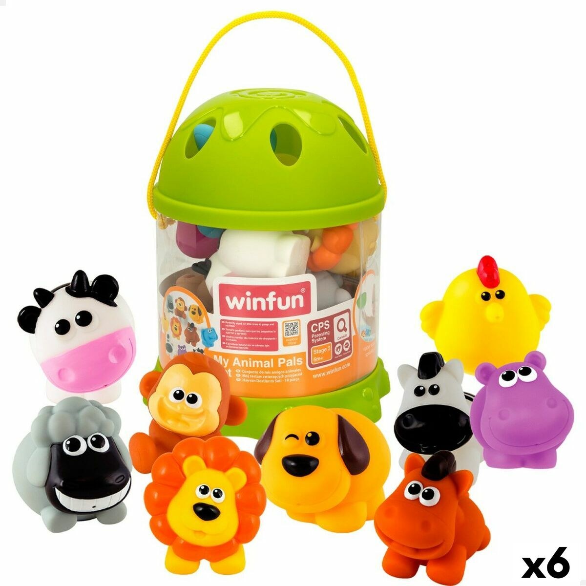 Set of Farm Animals Plastic 6 x 5,5 x 5 cm (6 Units)
