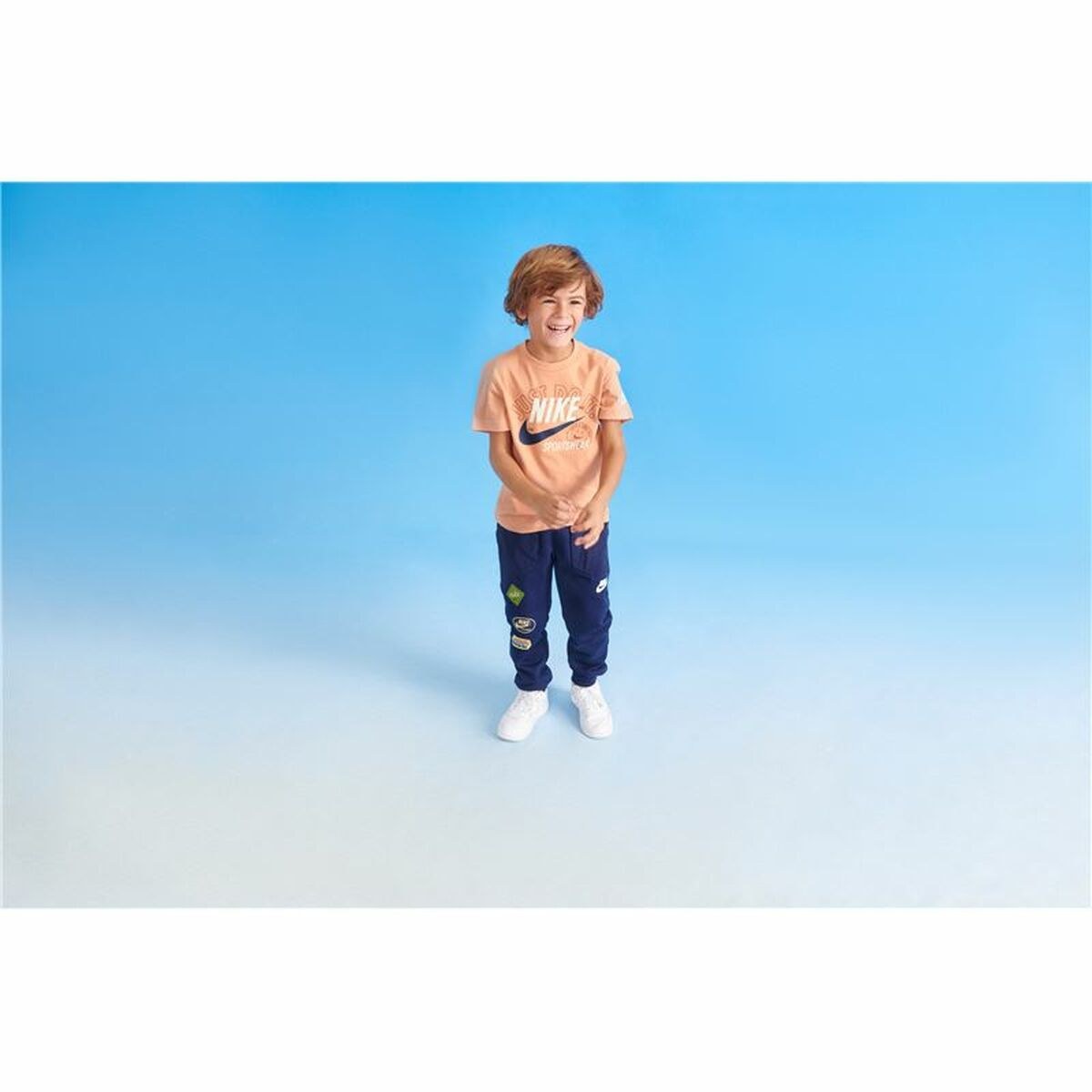 Children’s Short Sleeve T-Shirt Retro Ss Beige