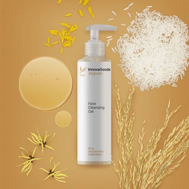Pack Rechargeable Facial Impurity Hydrocleaner and Rice Facial Cleansing Gel Joypure 200 ml