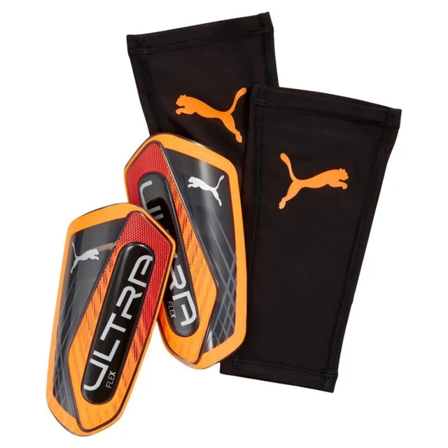 Football Shinguards Ultra Flex Sleeve Black