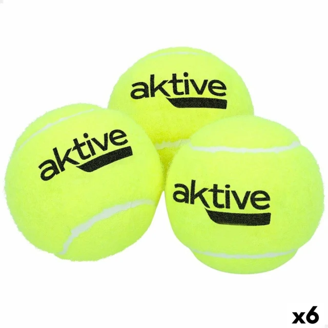 Padel Balls 3 Pieces Yellow 6 Units