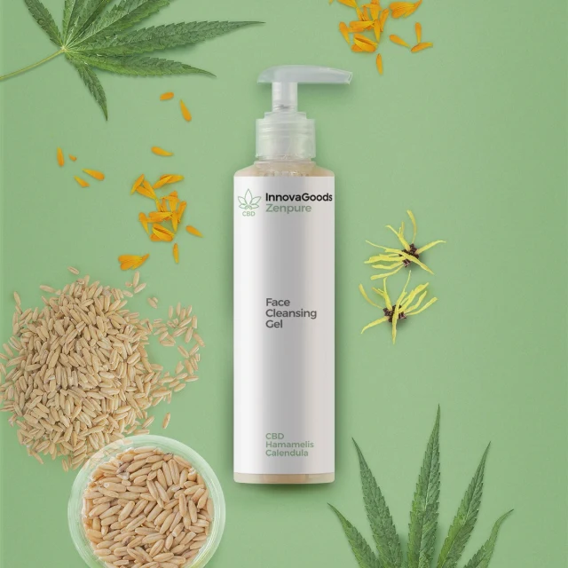 Electric Facial Blackhead Cleaner Pack and Zenpure CBD Facial Cleansing Gel 200 ml
