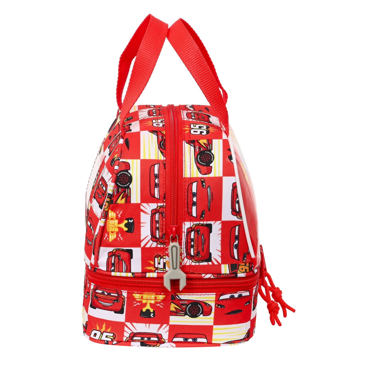 Lunchbox Let's race White Red 20 x 20 x 15 cm