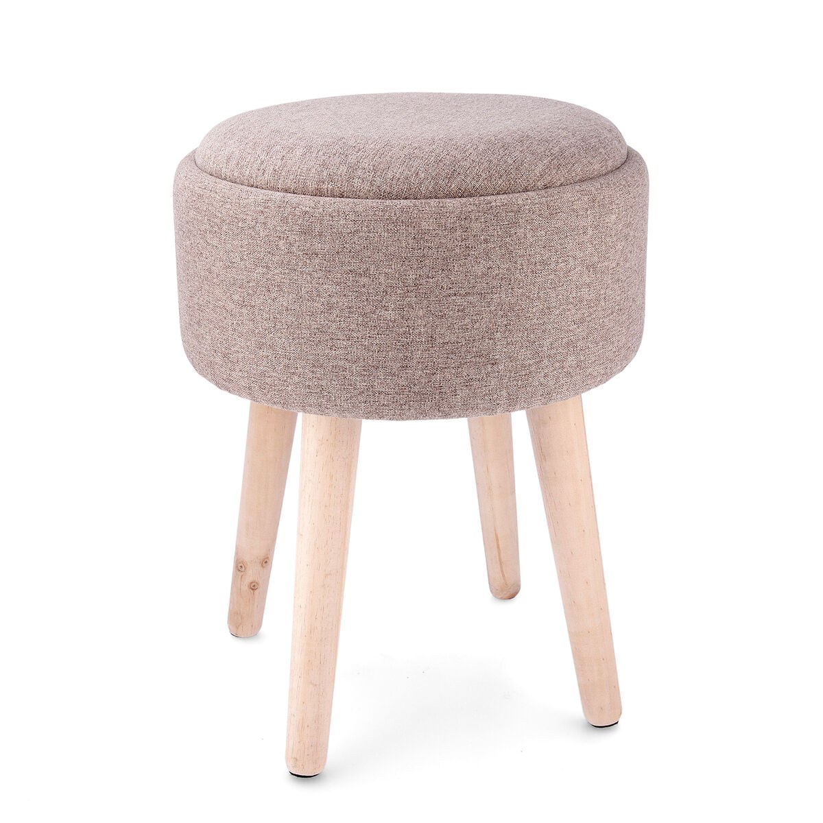 Stool with storage Moa Wood 34 x 34 x 45 cm (2 Units)