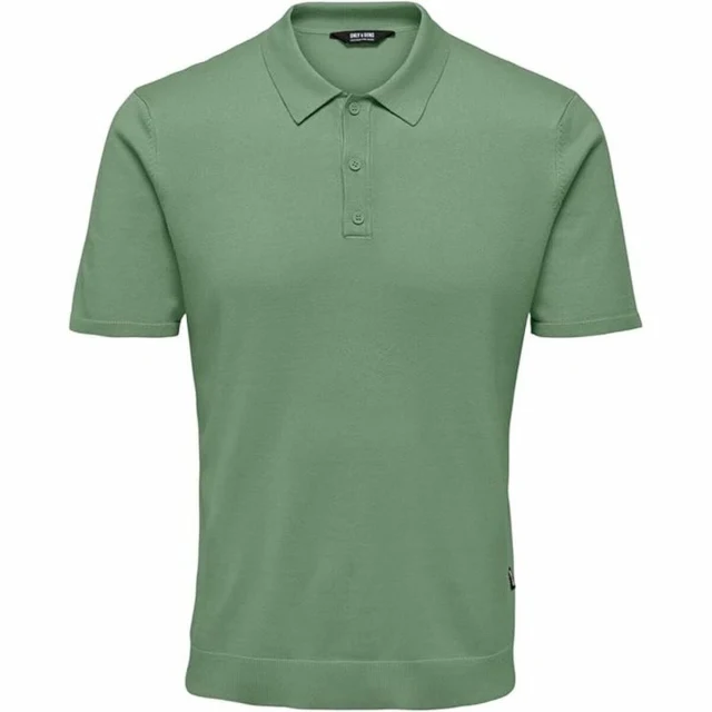 Men’s Short Sleeve Polo Shirt Onswyler Life Reg 14 Ss Knit Green