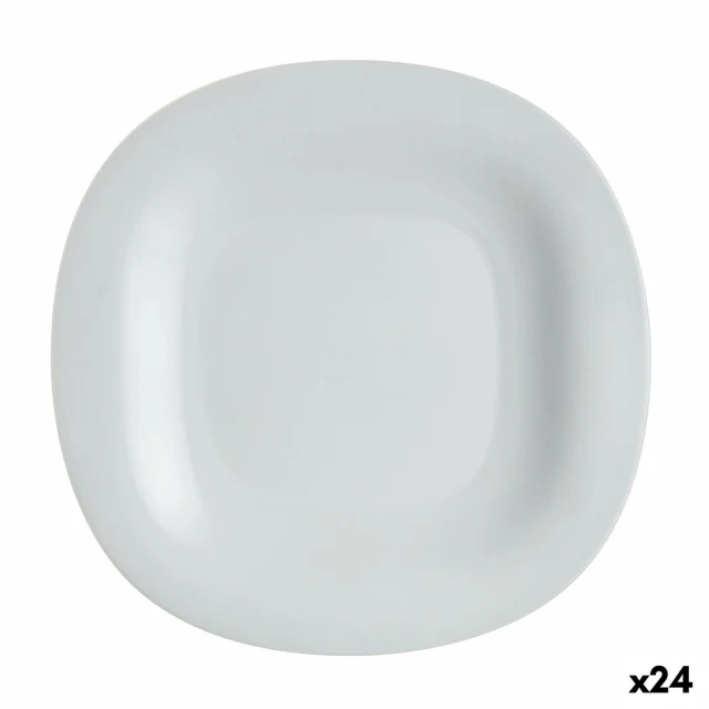 Flat plate Carine Granit Grey Glass Ø 27 cm