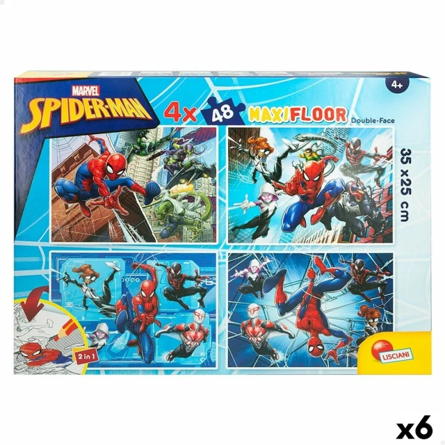 Child's Puzzle Double-sided 4-in-1 48 Pieces 35 x 1,5 x 25 cm (6 Units)