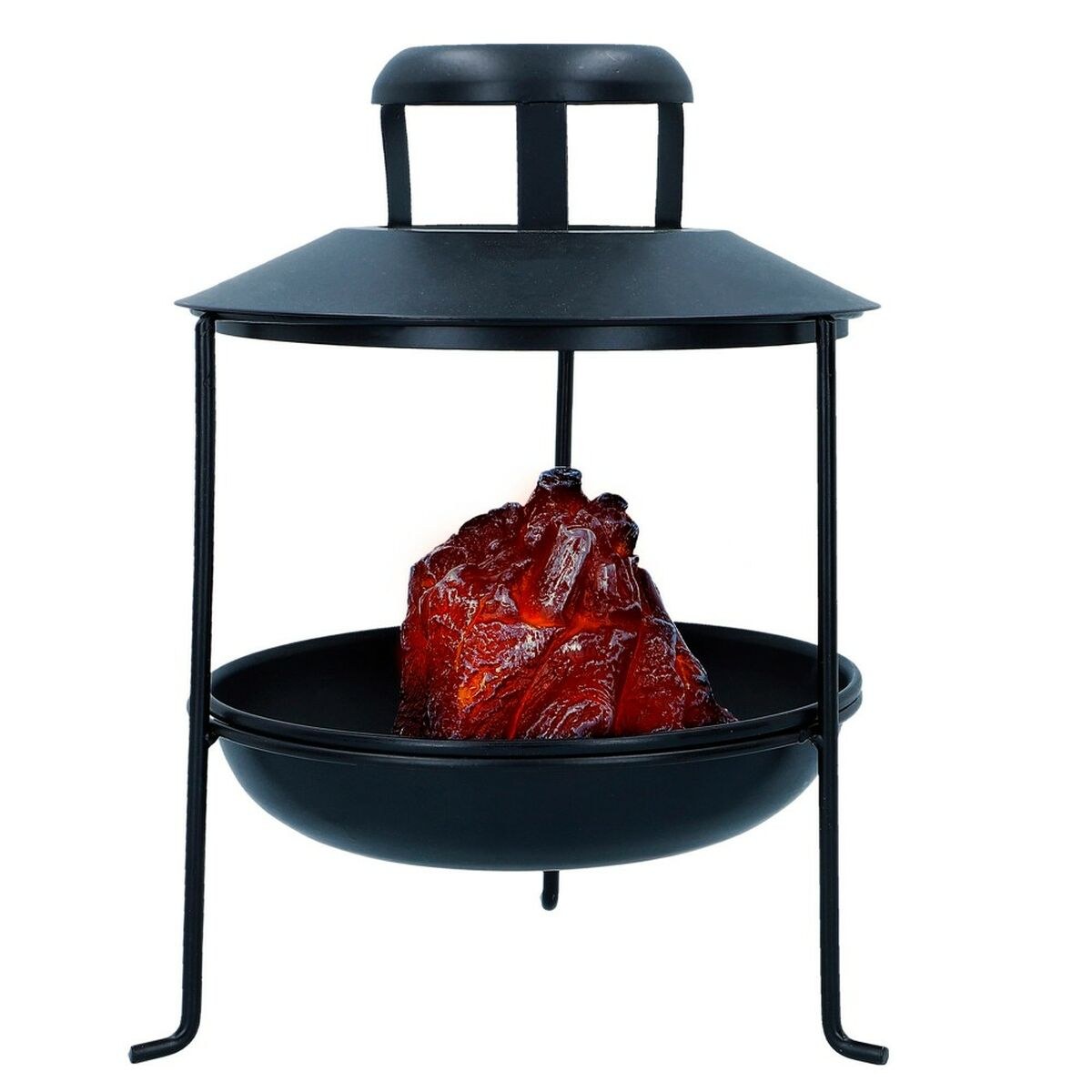 Brazier LED Light Charcoal Ornamental 22 x 30 x 22 cm (2 Units)