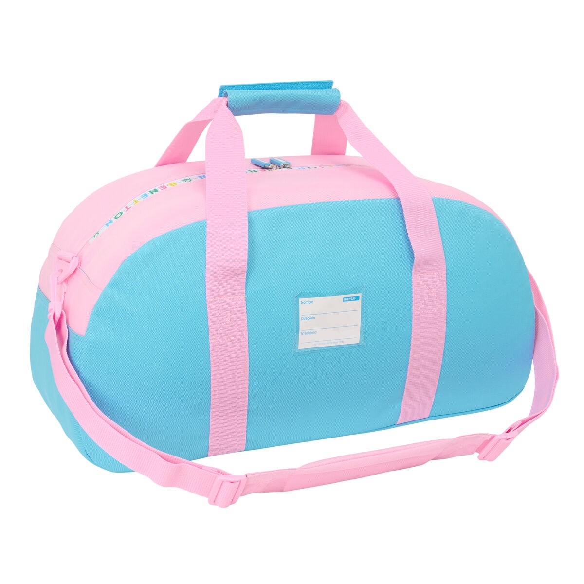 Sports bag Unique Pink Turquoise 50 x 26 x 20 cm