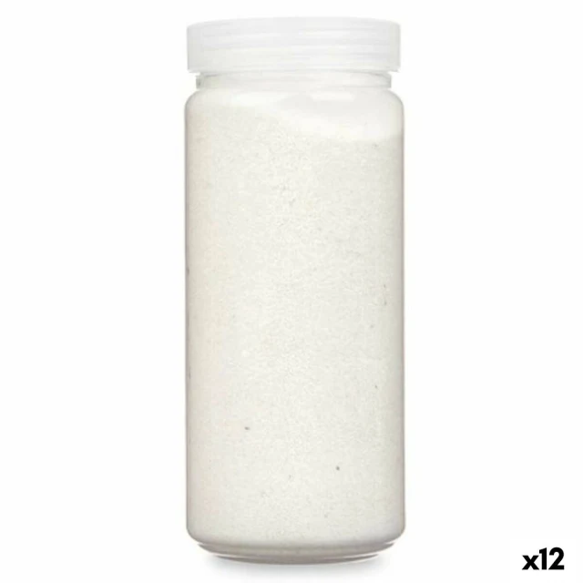 Decorative Sand White 700 g 6,2 x 15,3 x 6,2 cm 6,5 x 15,8 x 6,5 cm (12 Units)