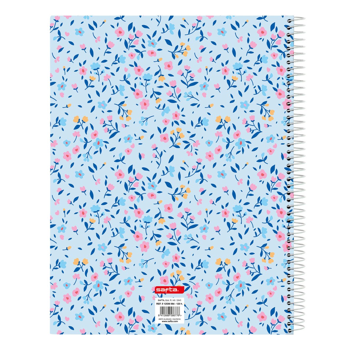 Notebook Paraíso Blue Pink A4 120 Sheets