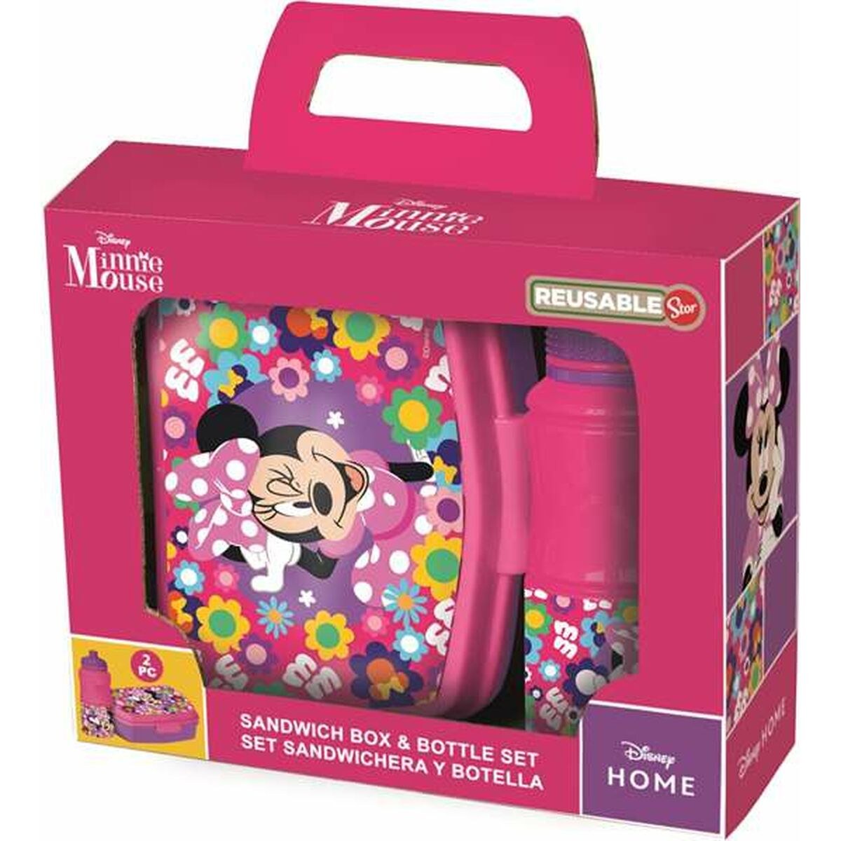 Picnic Holder and Bottle Included Bold Florals