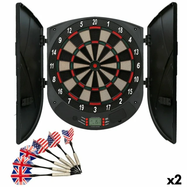Electronic Dartboard 45 x 50 x 4,5 cm (2 Units)