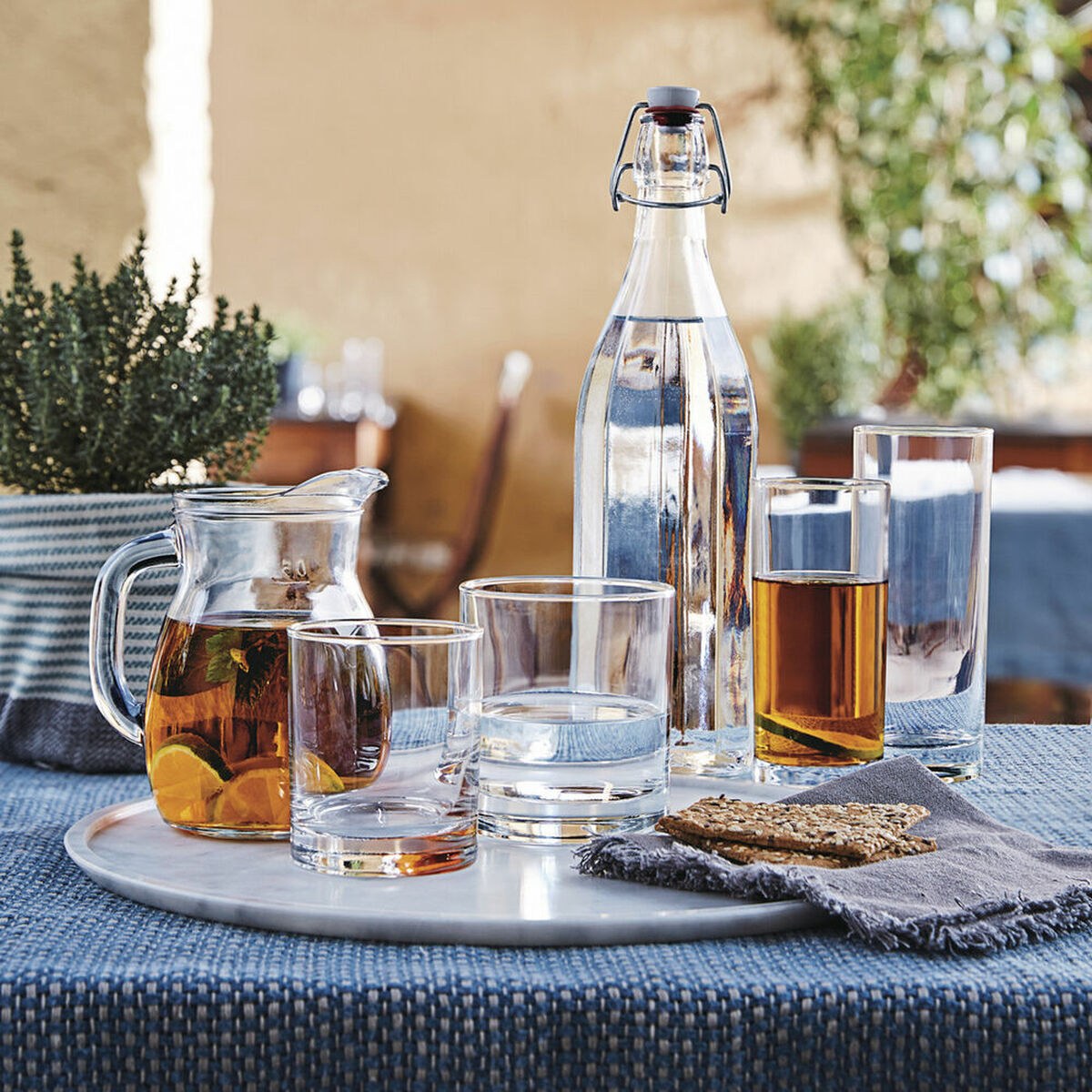 Jug Bistrot Transparent Glass 1 L