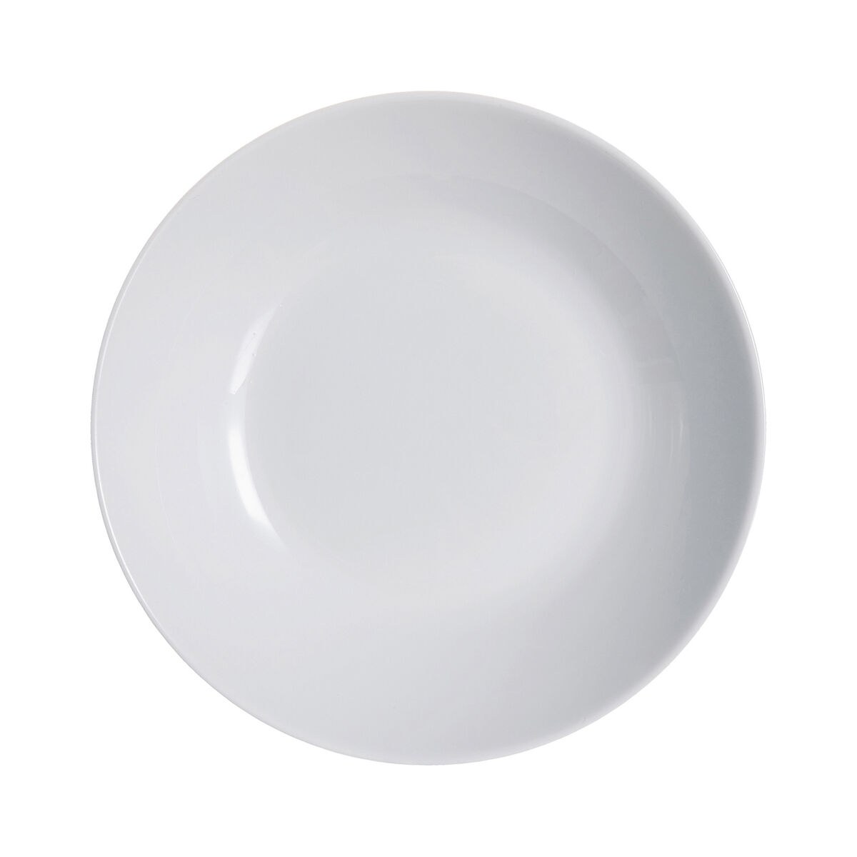 Deep Plate Diwali Granit Grey Tempered glass (20 cm) (24 Units)