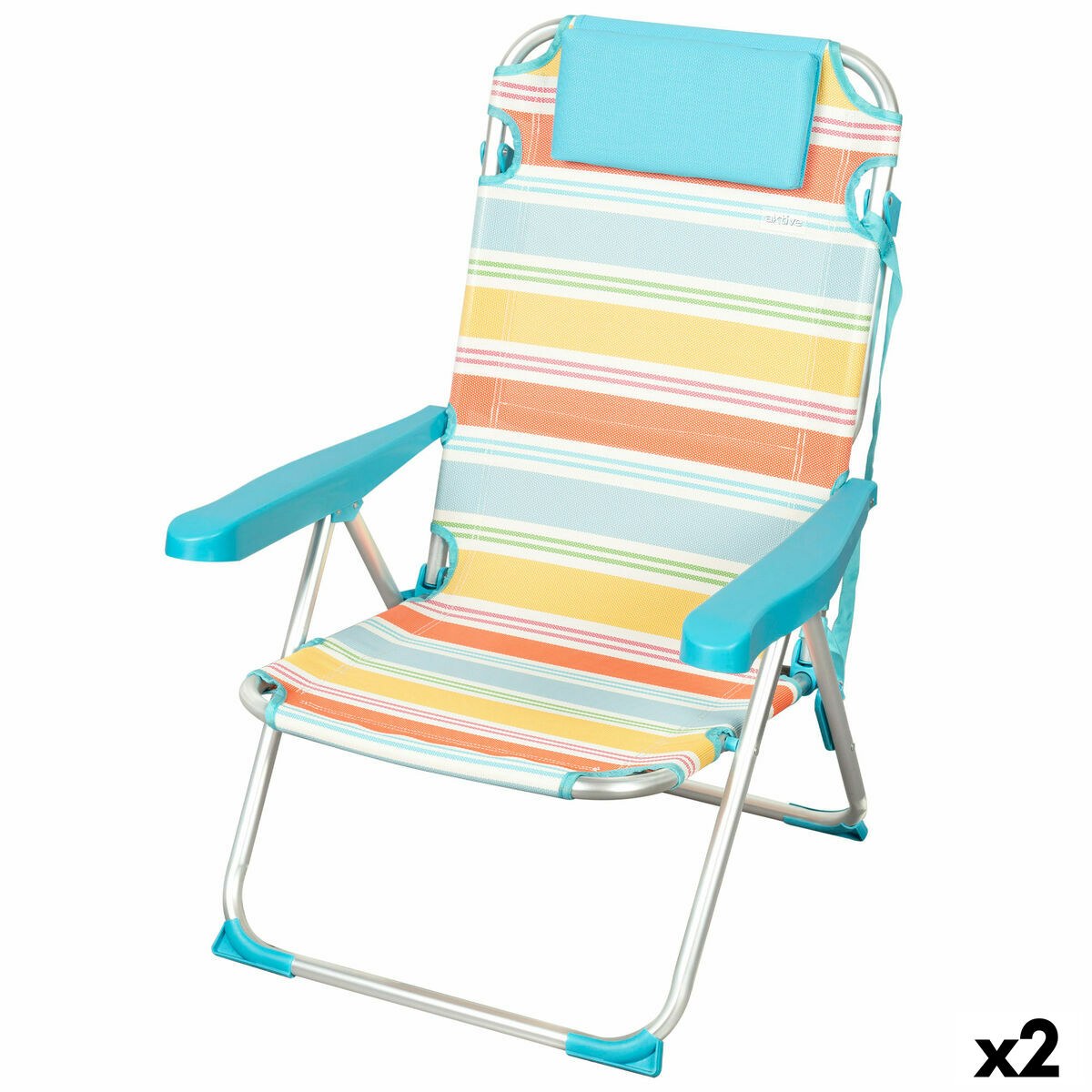 Beach Chair 48 x 90 x 60 cm (2 Units)