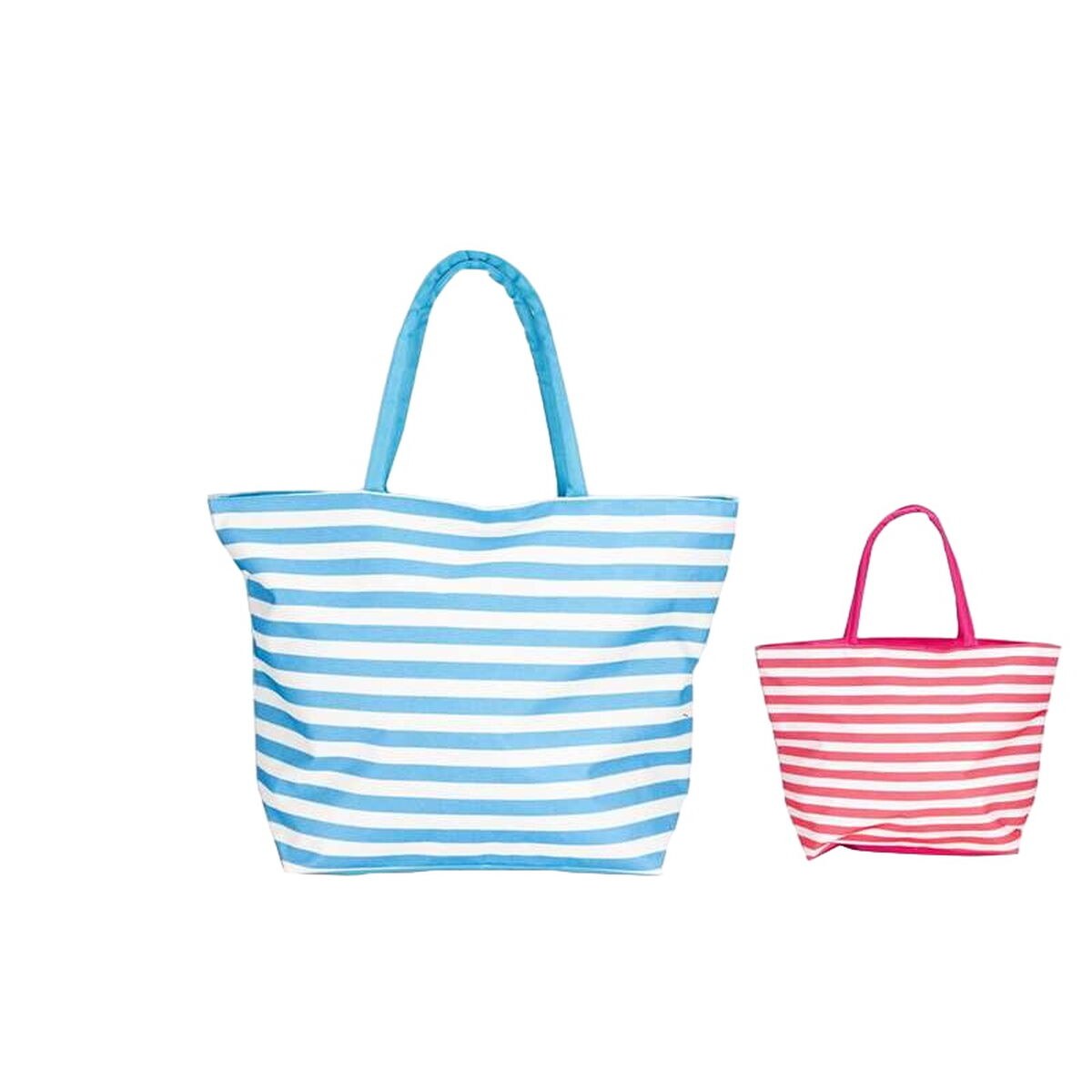 Beach Bag Blue Pink Oxford 50 x 16 x 35 cm
