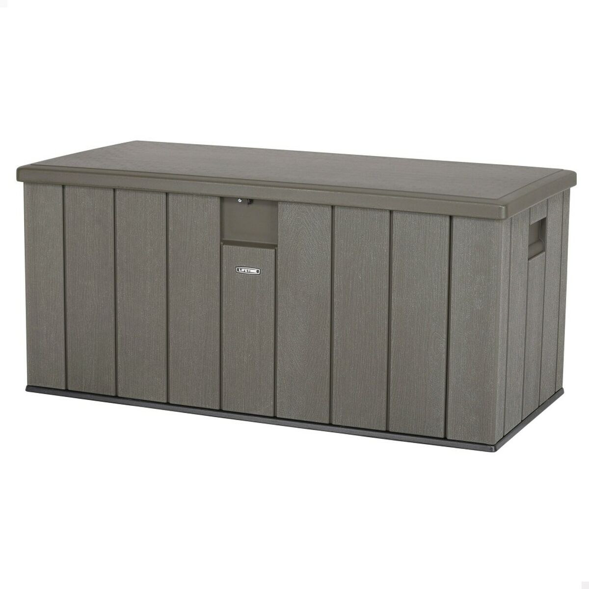 Outdoor Chest Brown 570 L 150 x 69 x 72 cm Steel Plastic