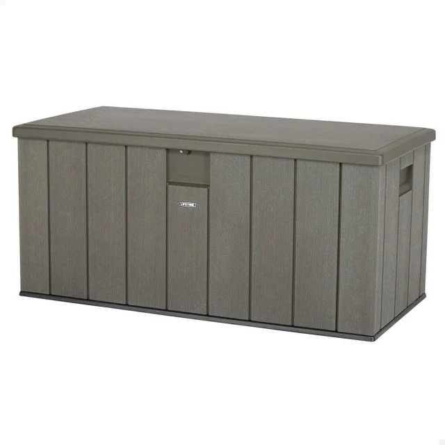 Outdoor Chest Brown 570 L 150 x 69 x 72 cm Steel Plastic