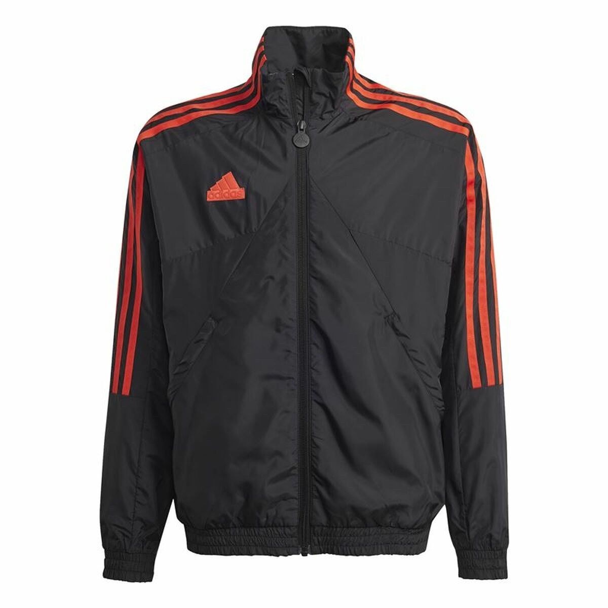 Sweatshirt without Hood Tiro Woven Tracktop Black
